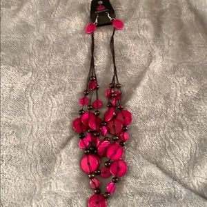 Necklace and earrings